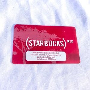 RARE: 2009 Starbucks RED card